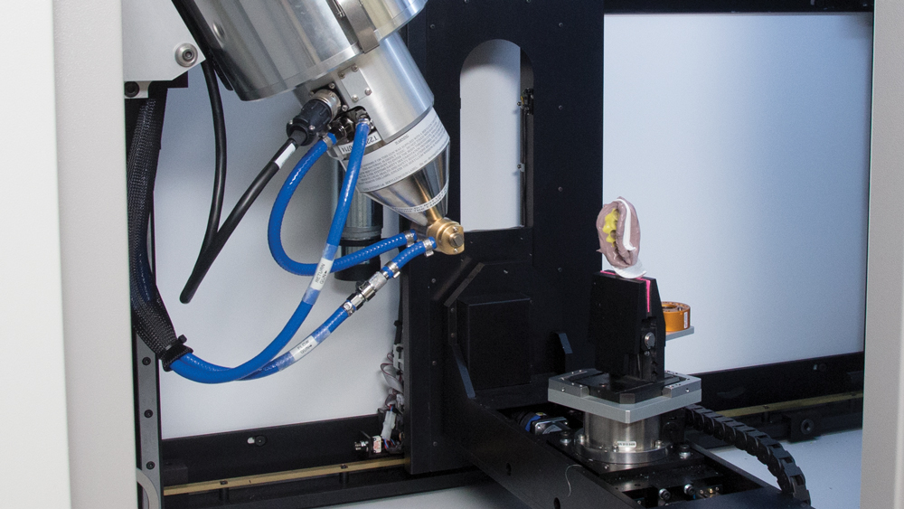 Scan of a dental impression using micro-CT to create a virtual 3D model