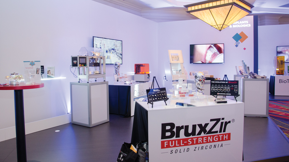 The exhibit area at the Glidewell Dental Symposium 2017