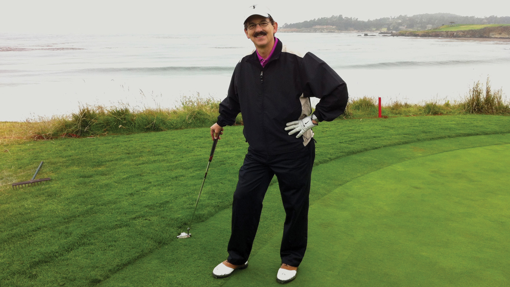 Dr. David Hochberg on a golf course