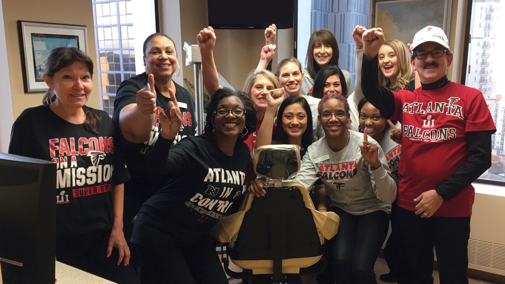 Dr. Hochberg with his team at his practice in Atlanta, Georgia.