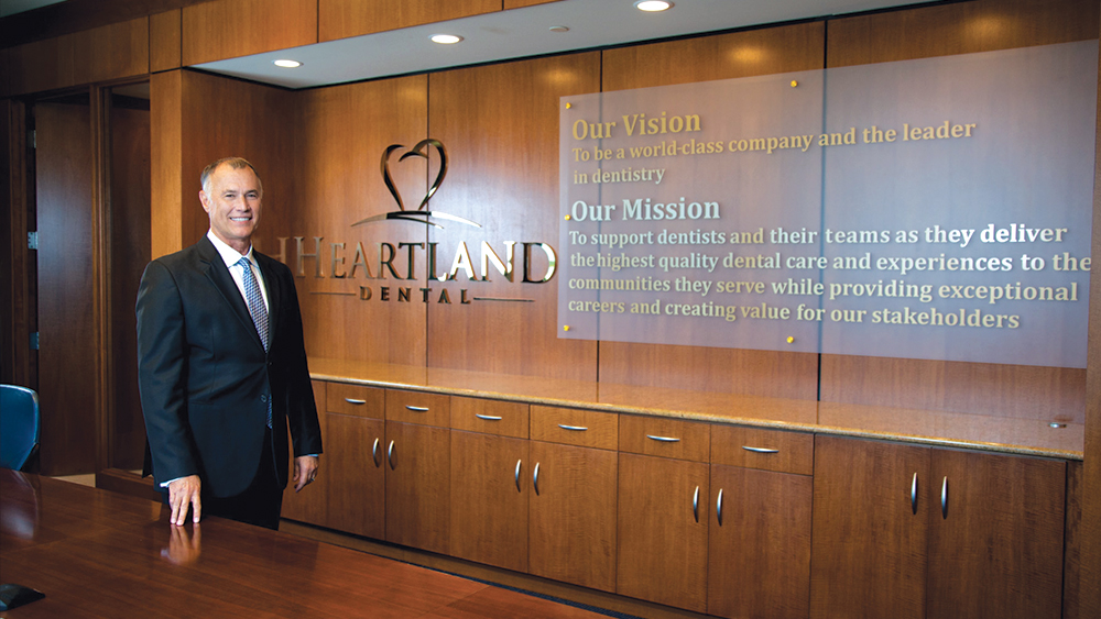Dr. Workman at his office at Heartland Dental
