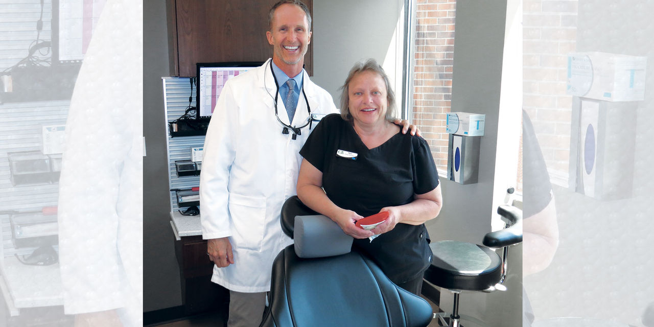 Dr. Jeffrey Sprout and his dental assistant, Teri Accashian