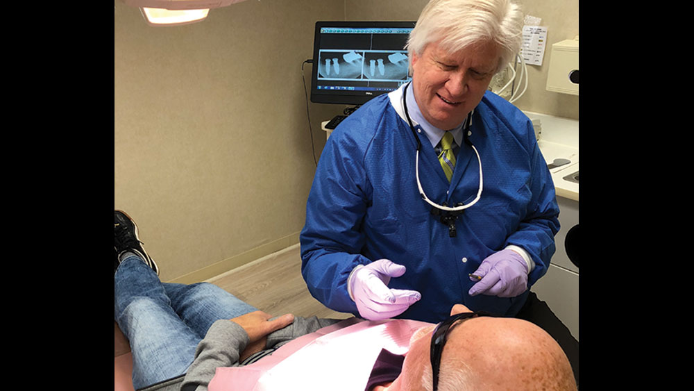 Dr. Kosinski talking to patient