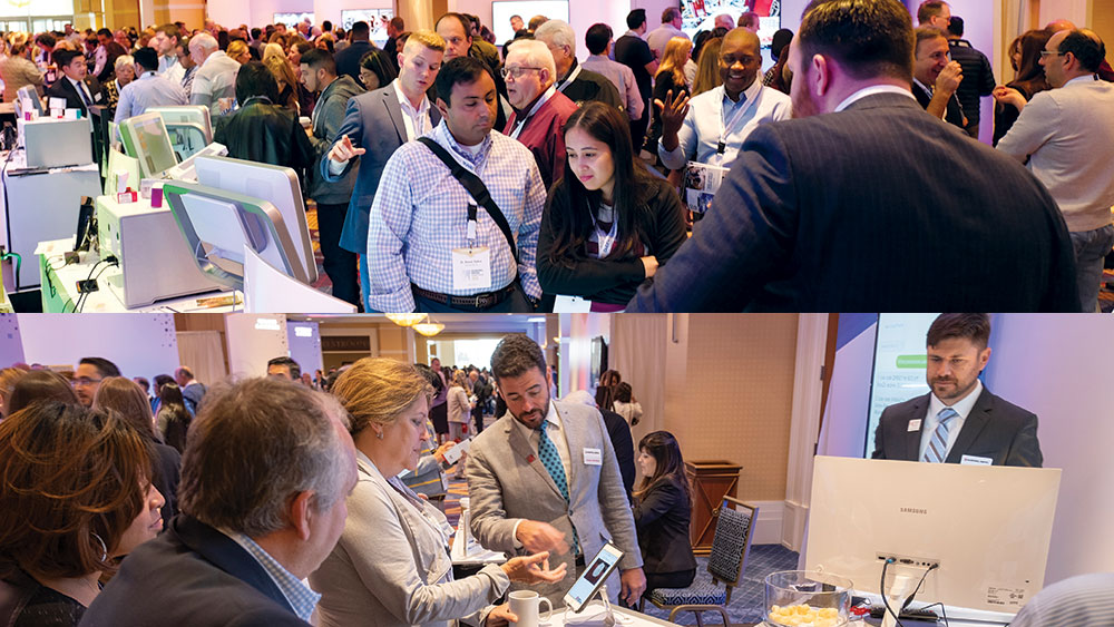 many guests exploring the interactive exhibits