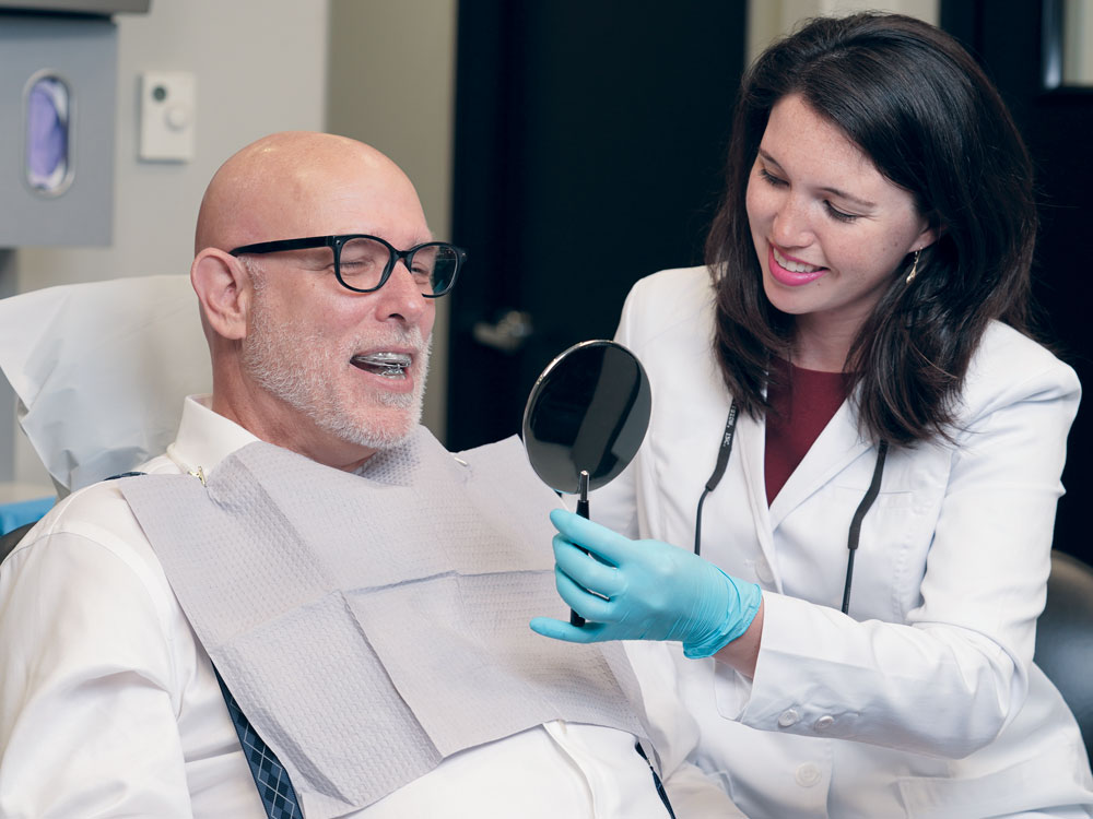 Patient trying on dreamtap