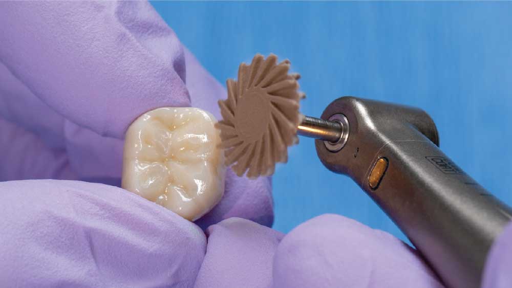 Brown polishing disc