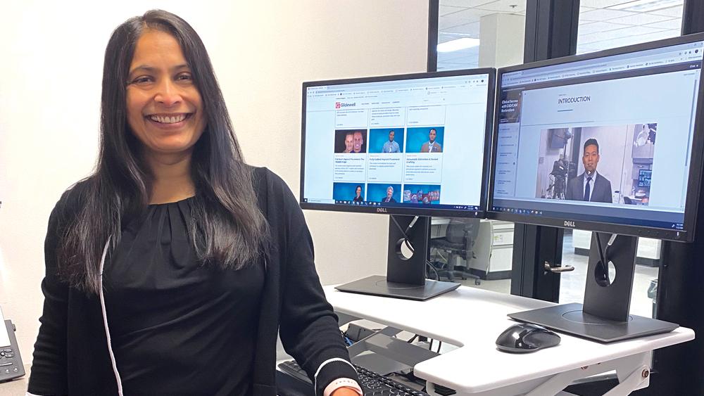 Picture of Sumitha and the new education site