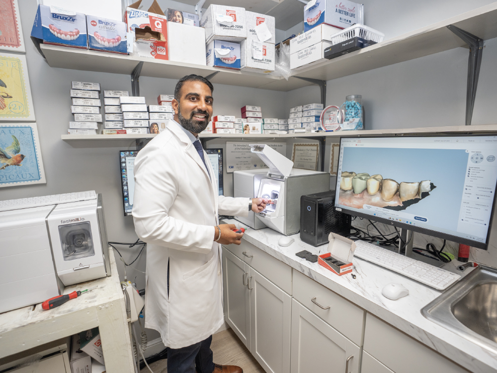 Dr. Patel's milling room now features two mills