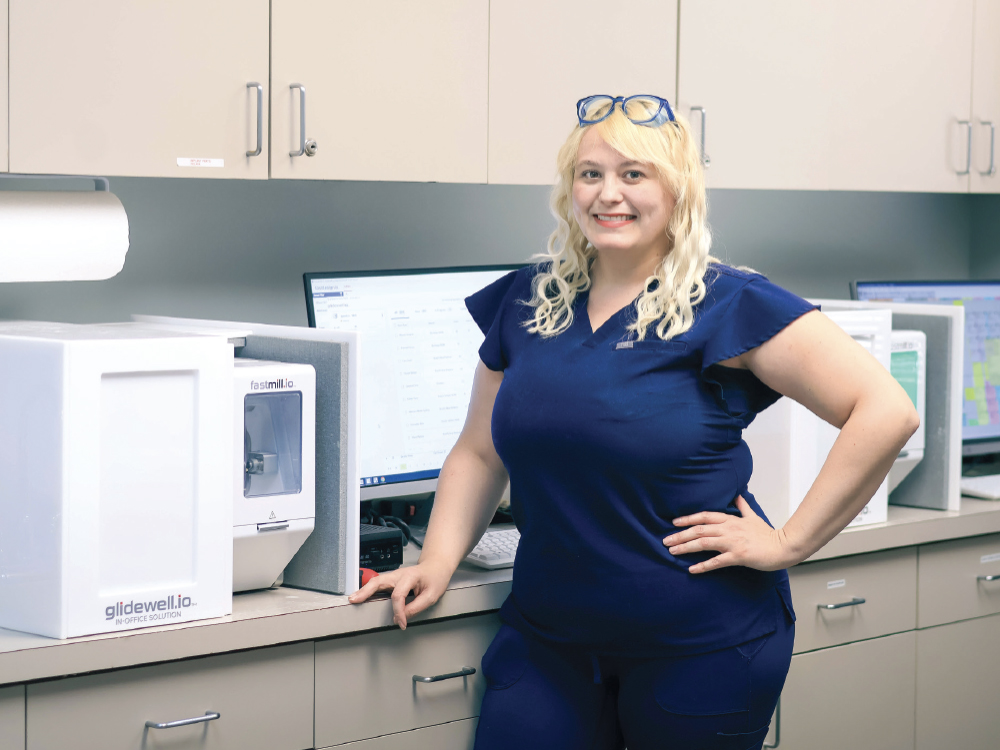 Dental assistant Shelby is part of the team