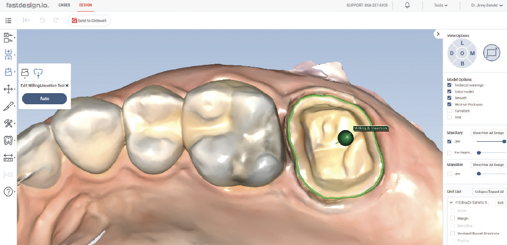  use the milling and insertion tool