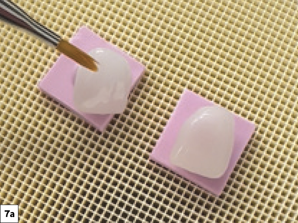 Once the characterization was complete, I applied Obsidian stain and glaze paste and carried out a stain and glaze firing