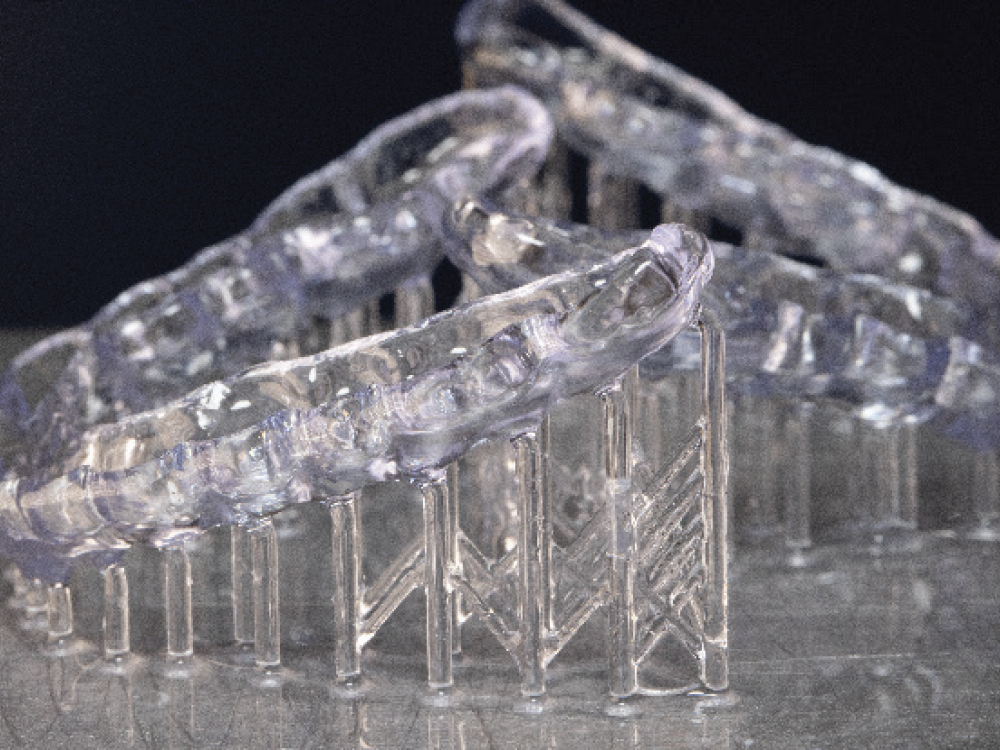 3D printed dentures created with proprietary Glidewell resins
