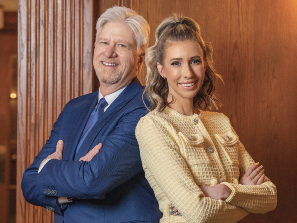 Dr. Kosinski and his daughter, Jessica, who works as an office manager at his practice.