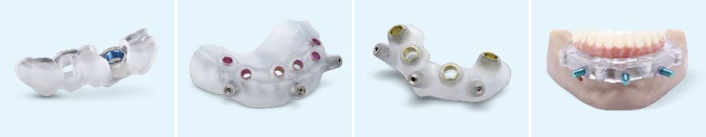 Glidewell DTP and surgical guides simplify the surgical process, ensuring predictability while saving chair time and money. Doctors can choose from a variety of options.