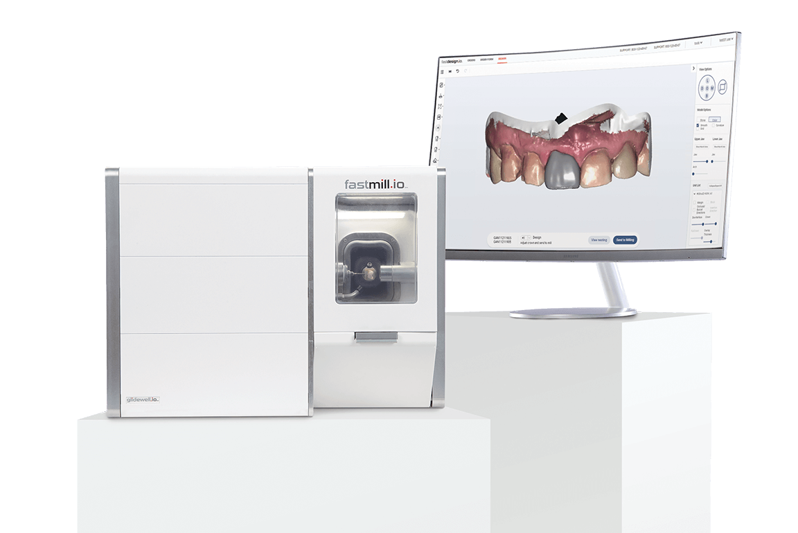 glidewell.io in office dental mill