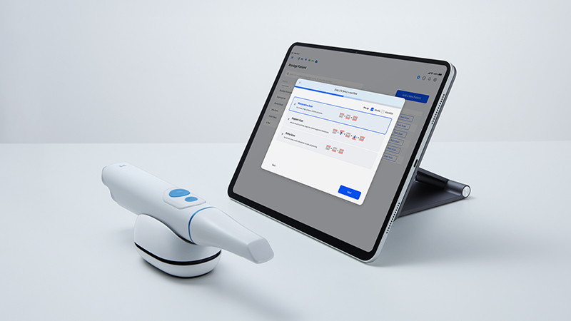 i900M On Stand With With App On iPad